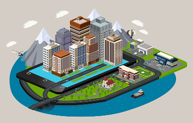 Digital twin city model